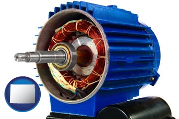 an electric motor - with Wyoming icon